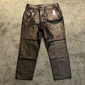 Old Navy Metallic Ankle Pants - Black